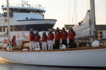 Die dänische Marineschule kommt mit zwei Schiffen in den Hafen